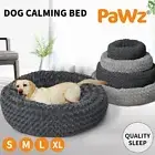 Pawz Calming Dog Bed Warm Soft Plush Sofa Pet Cat Nesting Washable Portable