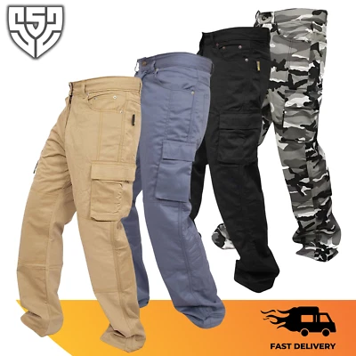 SSS® Mens Safety Cargo Work Trousers Workwear Heavy Duty Utility Working Pants