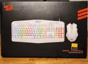 Redragon Gaming Essentials Keyboard/Mouse S101w 2 In 1 Set White