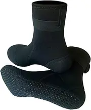 [HPLSZCN] Neoprene Socks, 5 mm Neoprene Socks for Men and Women, Neoprene Shoes, Water Socks, Thermal Socks, Diving Shoes, Snorkelling, Swimming,