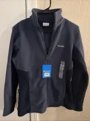 Columbia Men's Basin Trail III Full Zip Fleece Jacket Size Small, Navy Blue