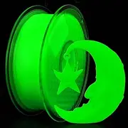 iSANGHU Glow in The Dark Filament 1.75mm PLA, Glow Green 3D Printer Filament, Fluorescent Green PLA Filament, Dimensional Accuracy +/- 0.02 mm
