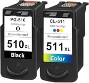 Generic PG510 & CL511 Compatible with Canon PG-510 & CL-511 for Canon PIXMA IP2700,Canon PIXMA MP240 MP250 MP270 MP280 MP282 MP480 490 MP492 MP495 MX320 MX330 MX340 MX350 MX360 MX410 MX420 MP230
