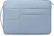 [HYZUO] 15-16 Inch Laptop Sleeve Bag for MacBook Pro 16 M4/M3/M2/M1 2025-2019, 15" Surface Book, Portable Notebook Case for 15" 15.6" HP Dell Lenovo ThinkBook Asus Acer Samsung Huawei, Pale Blue