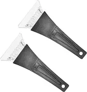 Ziciner 2PCS Car Ice Scraper, Scratch Free Snow and Ice Scraper for Car Windshield, Plastic Window Frost Removal Tool for Winter, Universal Vehicle Accessories for Car, Small Truck