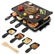 Raclette Table Grill, Korean BBQ Grill 2 in 1 Electric Griddle, Nonstick Elec...
