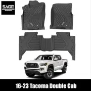 Flex-Fit Floor Mats - Fits 2016- 2023 Toyota Tacoma Double Cab (for: Toyota)