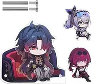 TaiCy Honkai Star Rail 2-in-1 Magnetic Acrylic Stand: Includes 3 Characters and a Sofa - Can Be Used as a Display Stand or Fridge Magnet (示例： Star-Magnetic Stand-Blade)