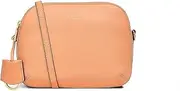 [RALDEY] Radley Dukes Place Medium Leather Multi Compartment Zip Top Crossbody Camera Bag Light Orange Peach, Peach, One Size