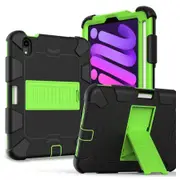 Catzon iPad Mini 6 Case Full-Body Shockproof Silicone Case With Pencil Holder-Black Olivine