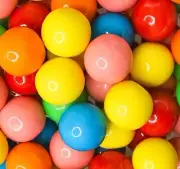 Assorted Fruit 1" Gum Balls 10 LBs Bulk Vending Machine Gumballs