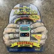 Mattel Electronics Football Game Key Chain 2001 Handheld NEEDS BATTERIES SEALED