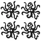 4Pc Cast Iron Trivet Metal Trivet Heat Resistant Trivet Nonslip Hot Plate Trivet