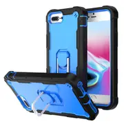 MCC Stylish Shockproof iPhone 7+ 8+ Plus Case Cover Apple Heavy Duty Tough [Black+Blue]