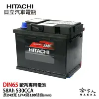 在飛比找樂天市場購物網優惠-HITACHI 日立 DIN65 汽車電瓶 VW AUDI 