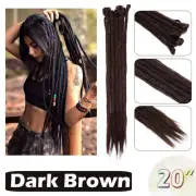 Dreadlock Extensions Long Straight as Human Hair Handmade Crochet Locs Extension