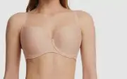Chantelle Women Beige Norah Open Neckline T-Shirt Bra Size 34C