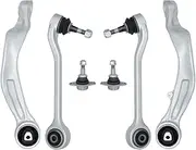 6pcs Front Lower Forward Rearward Control Arm Ball Joints Kit Set Compatible For BMW E60 525xi 528xi 535xi 2006-2010