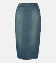 [Alaia] Alaïa Denim pencil skirt AU 14 blue