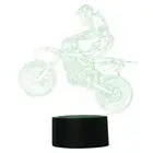 7-Color Changing 3D Illusion LED Night Light USB Touch Control Colorful Lamp