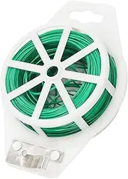 Garden Plant Twist Tie ValueHall 328 Feet Multifunctional Soft Wire Tie Sturdy Reusable Garden Plant Tie Plastic Twist Tie Roll with Cutter for Gardening Home Office V7E03