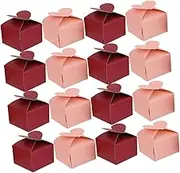 IMIKEYA 100 Pcs Box Heart Shaped Goodie Boxes Charming Wedding Favor Container for Candy Cookies and Macarons for Parties Showers and Valentine Day Celebrations