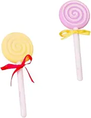 Gentle Foot Scrubbers 2pcs Lollipop Pumice Stones Remover Foot Care Tools for Smooth and Soft Feet
