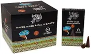 Tribal Soul White Sage + Palo Santo 10 Jumbo Backflow Incense Cones Aromatherapy