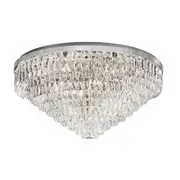 Eglo Valparaiso 25 Light Crystal Close To Ceiling Light