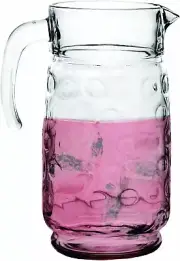 Circleware Carafe Large 8 Cup Water Pitcher with Handle, 64 Ounce Beverage...