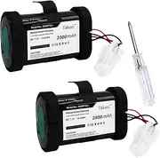 2 Pack Replacement Battery for Electrolux Pure i9 PI91 PI92-4STN PI81 Series OSBP72LI25 900277482 900277484 900942300 900942337,for AEG RX7 RX8 RX9 Series 2000mAh/7.2V