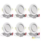 6 In. Canless 2700K-5000K 5 CCT New Construction Integrated LED Recessed Light K