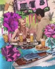 Mixed Media Collage By Pete Reilly THR This Could Be Us 17.5” X 14.5” Framed