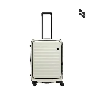 【LOJEL CUBO】新版上掀式擴充行李箱 KOL推薦行李箱 CUBO 26吋行李箱-象牙白｜趣買購物