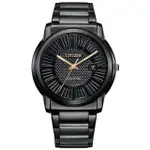 【CITIZEN 星辰】陽光型男光動能簡約男錶-黑/42MM(AW1217-83E)