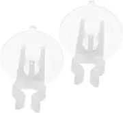DINHEAROM Strong Suction Window Candle Holders for Christmas Decor Candles Holder Clips Multisurface Compatible Set of 2