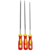 3pcs Multipurposes Chainsaw File with for Various Sharpening Tasks