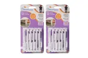 24pc Dreambaby Self-Locking Cabinet Drawer Baby Children Safety Catches White