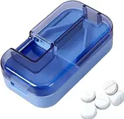 Pill Cutter Splitter | Dose Tablet Cutter Pill Splitter with Dispenser | Portable Medicine Crusher Accurate Cut Tool for Travel & Home