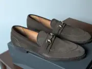 Allen Edmonds Randolph Horse Bit loafers 13 EEE CHOCOLATE SUEDE