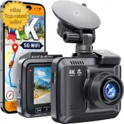 R2-4K PRO Dash Cam Built-In GPS 5G Wifi Dash Camera for Cars 2160P UHD 30Fps
