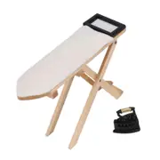 Cute scale 1: 12 miniature iron with ironing board set included As shown