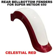 "BELLBOTTOM FENDER, CELESTIAL RED" REAR FIT FOR ROYAL ENFIELD SUPER METEOR 650