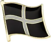 [Panda Loco] Cornwall English County National Flag Metal Enamel Pin Badge Lapel, Metal