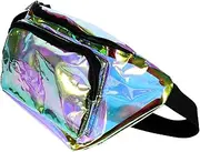 [SAFIGLE] Summer Waist Pack for Girls Stylish Holographic Chest Bag Large Capacity Perfect Birthday Present
