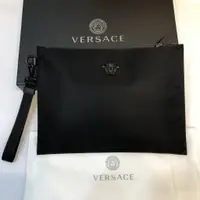 在飛比找蝦皮購物優惠-二手 VERSACE 凡賽斯 黑標 手拿包