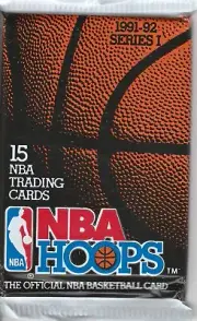1991-92 NBA HOOPS Series 1 Basketball Cards - Unopened Pack (15 CT)