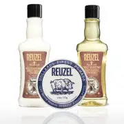 Reuzel Clay Matte Pomade Hair Bundle