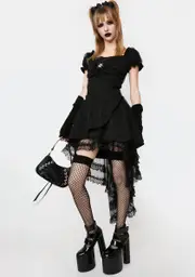 [Dark In Love] High Low Corset Dress