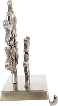 DRESSOOS Christmas Stocking Hanger Snowflake Theme Zinc Alloy for Christmas Home Decor and Party